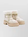Hogan Chunky Sole Ankle Length Boots In Neutral