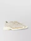 Hogan Chunky Sole Round Toe Mesh Panels Sneakers In Neutral