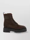 Hogan H700 Lace-up Chunky-sole Boots In Brown