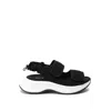 Hogan Touch-strap Chunky Sandals In Black