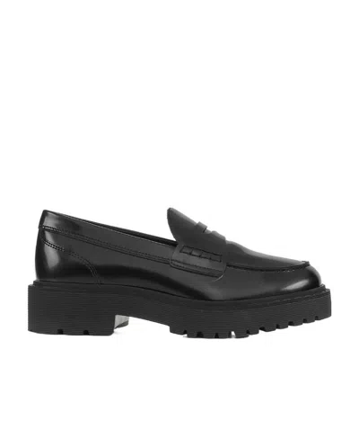 Hogan Classic Slip-on Loafers In Black