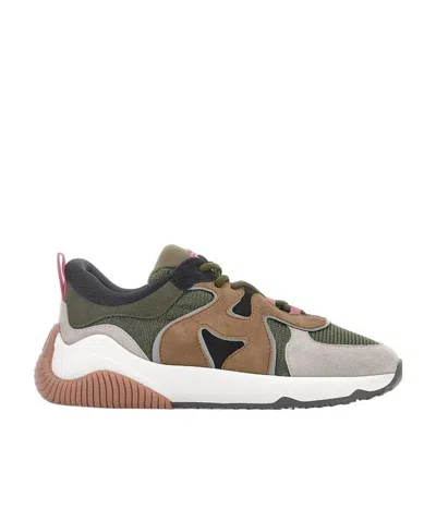 Hogan Colour-block Panelled Sneakers In Multicolor