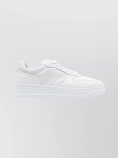 Hogan Comfortable Sneakers With Unique Sole Design In White