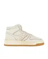 Hogan Contrast-stitch High-top Sneakers In White