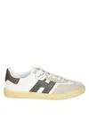 Hogan Low-top Sneakers With Suede And Leather In Gray