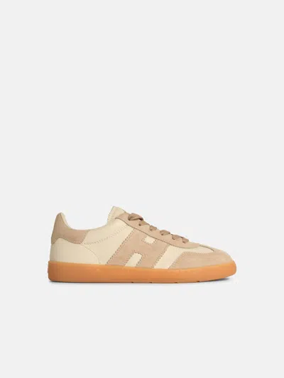 Hogan 'cool' Beige Leather Sneakers