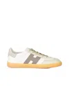 Hogan Cool White Leather Sneakers In Multi