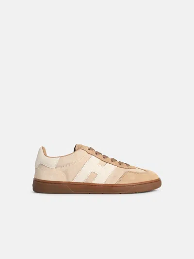 Hogan 'cool' Beige Suede Sneakers In Sand