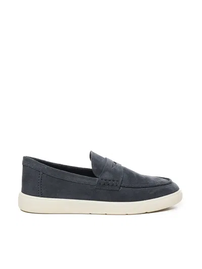 Hogan Cool Blue Suede Memory Foam Loafers In Blu Tuareg