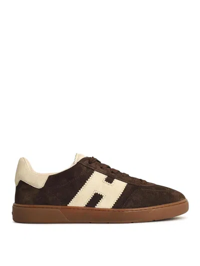 HOGAN COOL BROWN SUEDE SNEAKERS