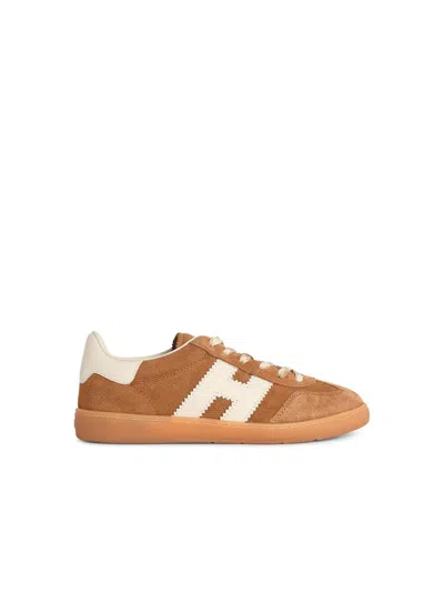 Hogan Cool Suede Trainers With Side H In Multi