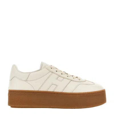 Hogan Cool H Patch Sneakers In White
