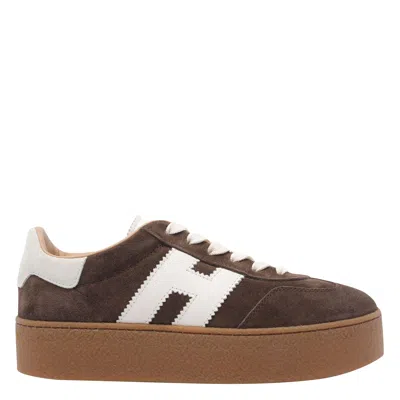 Hogan Cool  Sneakers In Brown
