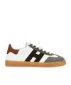 Hogan Cool Lace-up Leather Sneakers In Multicolor
