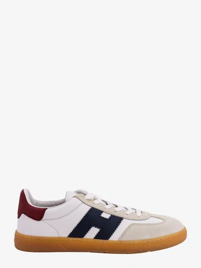 Hogan Cool Leather Sneakers With Nappa And Suede Inserts In White