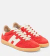 Hogan Cool Leather And Suede Sneakers In Red
