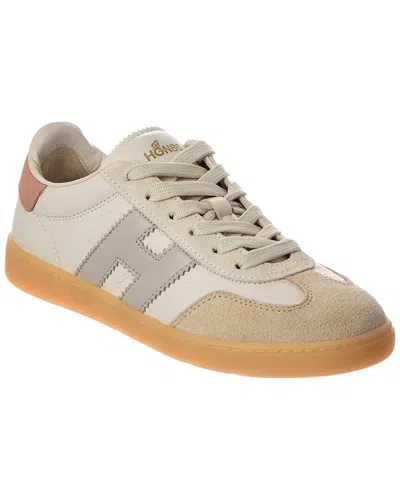 Hogan Cool Leather Sneaker In Animal Print