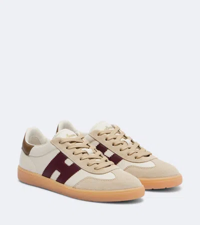 Hogan Cool Leather Sneakers In Neutral