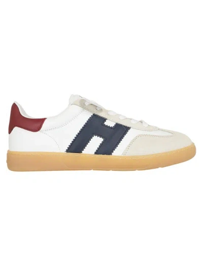 Hogan Cool White Red And Blue Sneakers In Neutrals