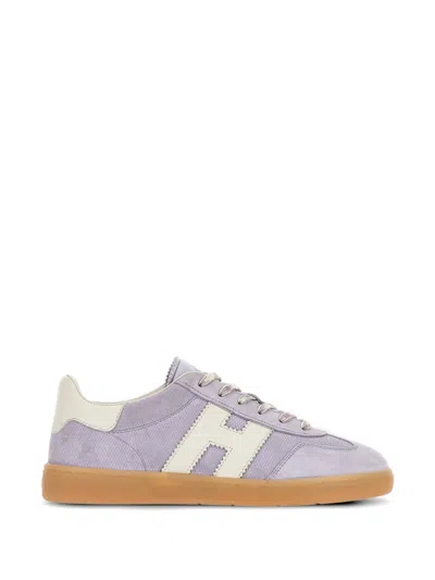 Hogan Cool Logo-patch Sneakers In Animal Print