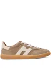 Hogan H647 Lace-up Suede Sneakers In Neutrals