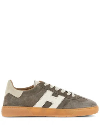 Hogan Cool Low-top Suede Sneakers In Grey