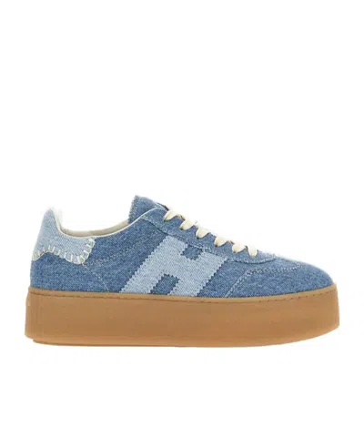 Hogan Cool Platform Sneakers In Blue