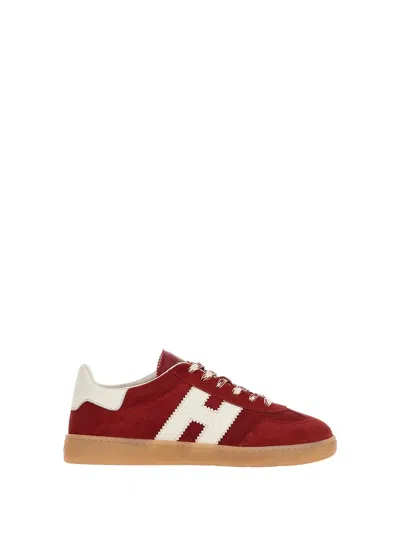 Hogan Cool Red Sneakers For In Burgundy