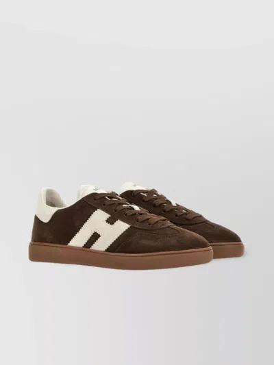 HOGAN COOL ROUND TOE SNEAKERS WITH SUEDE PANELS