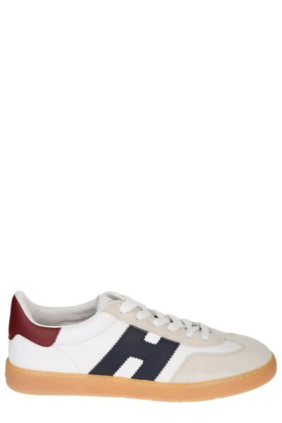 Hogan Cool Side H Patch Sneakers In S Bianco/blu