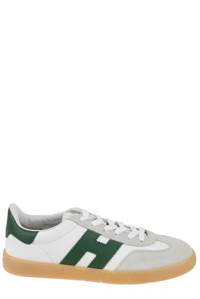 Hogan Cool Side H Patch Sneakers In R Bianco/verde