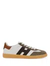 Hogan Cool Lace-up Leather Sneakers In Multicolour