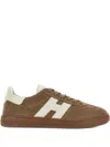 Hogan Cool Beige Suede Sneakers In Brown