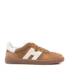 Hogan Cool Beige Suede Sneakers In Brown