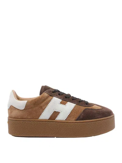 Hogan Cool Sneakers In Brown
