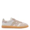 Hogan Cool Low-top Sneakers With Contrasting Suede And Leather In Cas Bianco Beige