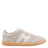 Hogan Patch Logo Suede Trainers In Pink
