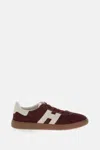 Hogan Stylish Leather Sneakers Suede Finish In Red
