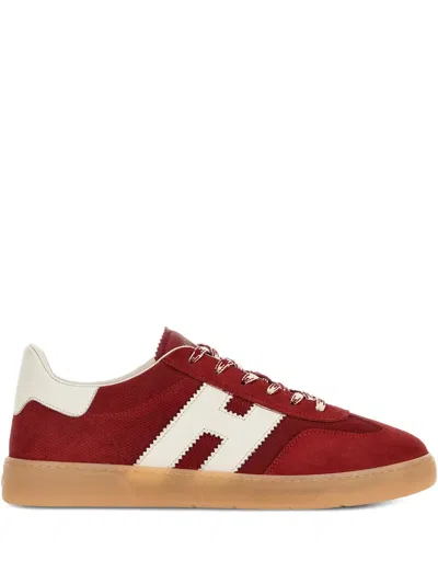 Hogan Suede Cool Sneakers In Red