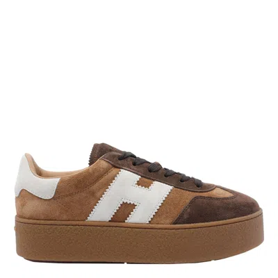 Hogan Cool Sneakers In Brown