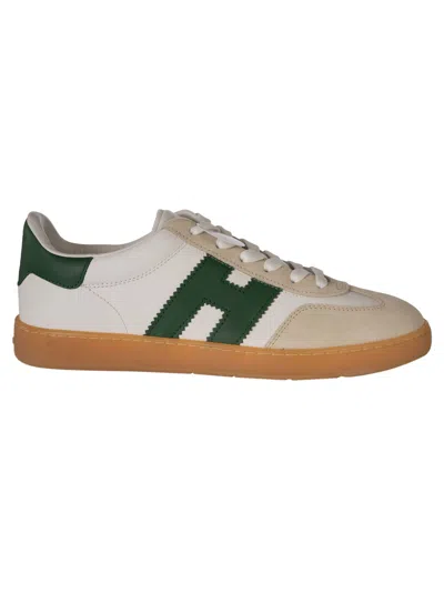 Hogan Cool Sneakers In White/green