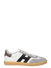 Hogan Cool Leather Sneakers With Nappa And Suede Inserts In White
