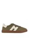 Hogan H647 Logo-patch Low-top Sneakers In Brown