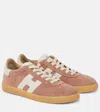 Hogan Low-top Sneakers Suede Finish In Pink