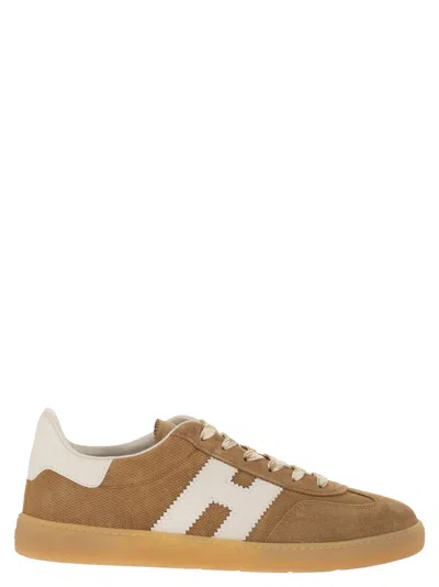 Hogan Cool Suede Trainers In Brown