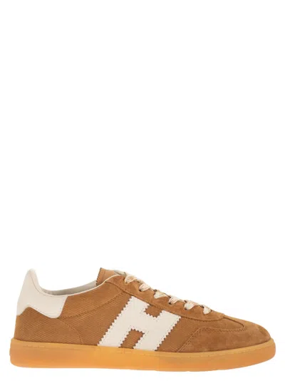 Hogan Cool - Suede Trainers With Side H In Brown