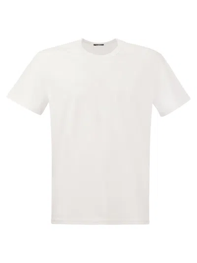 Hogan Cotton Jersey T-shirt In Bianco