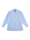 Hogan Shirt In Poplin Light Blue In Blau