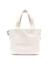 Hogan Cotton Tote Bag In White In White