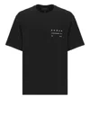 Hogan Crew-neck T-shirt With Lettering In Black